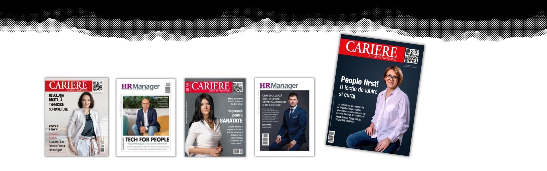 Featured articles in CARIERE & HR Manager Publications